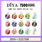 DIYA叮啞拋棄式7500 Puffs一次性電子煙3%