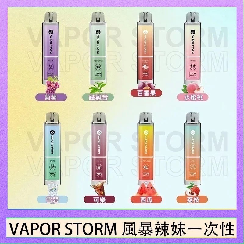 VAPOR STORM風暴辣妹 VAPOR STORM風暴辣妹一次性主機充電7500口(5%)